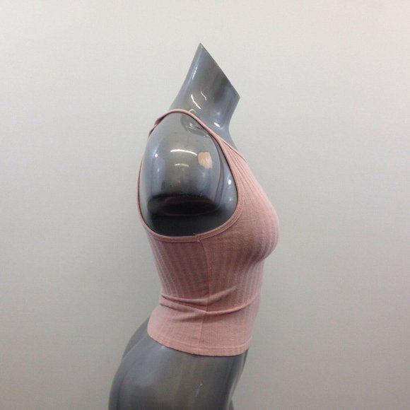 Urban Heritage Women's Fitted Cropped Sleeveless Top Size Medium Rayon Blend - Picture 4 of 6